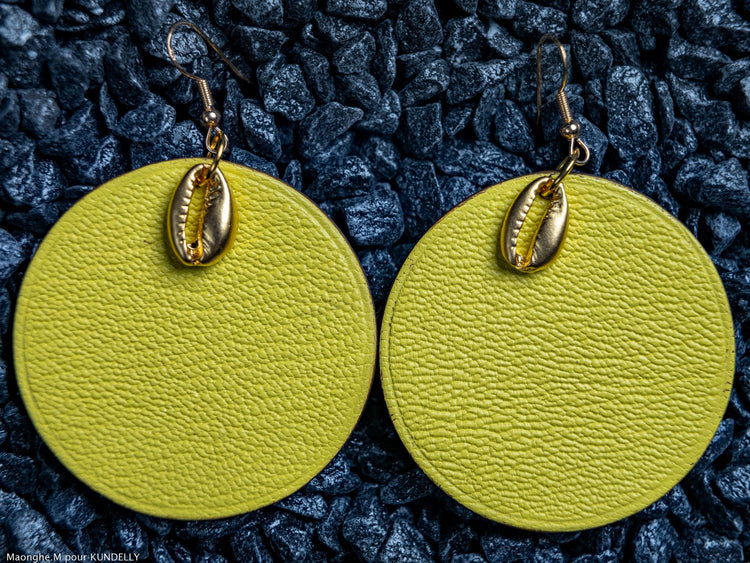 Abondance J'écoute - Boucles d'oreilles en cuir