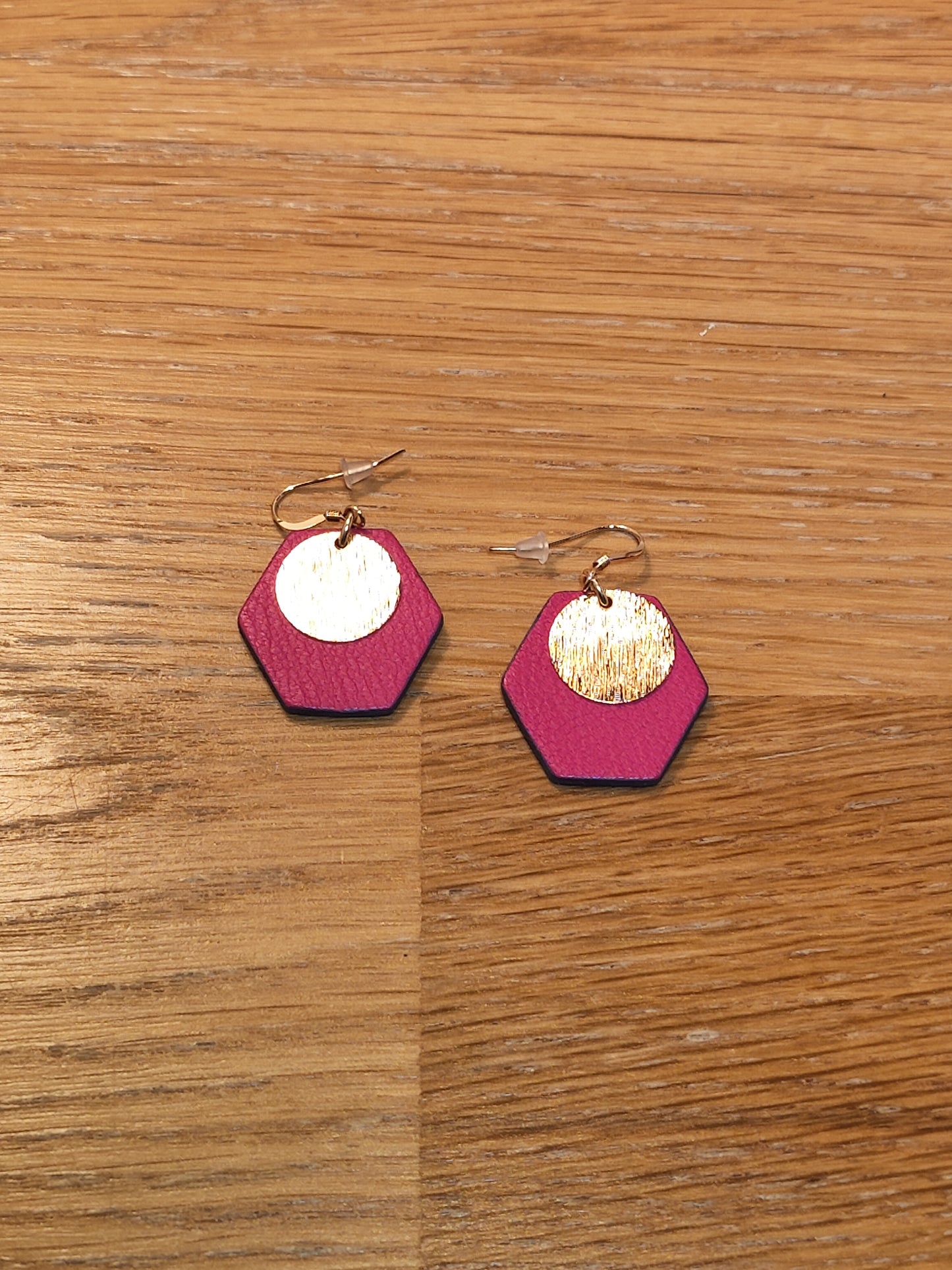 Boucles d'oreilles en cuir - Amphore