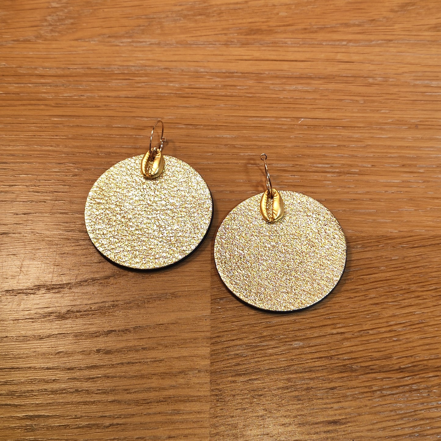 Leather earrings - Abondance J'Ecoute