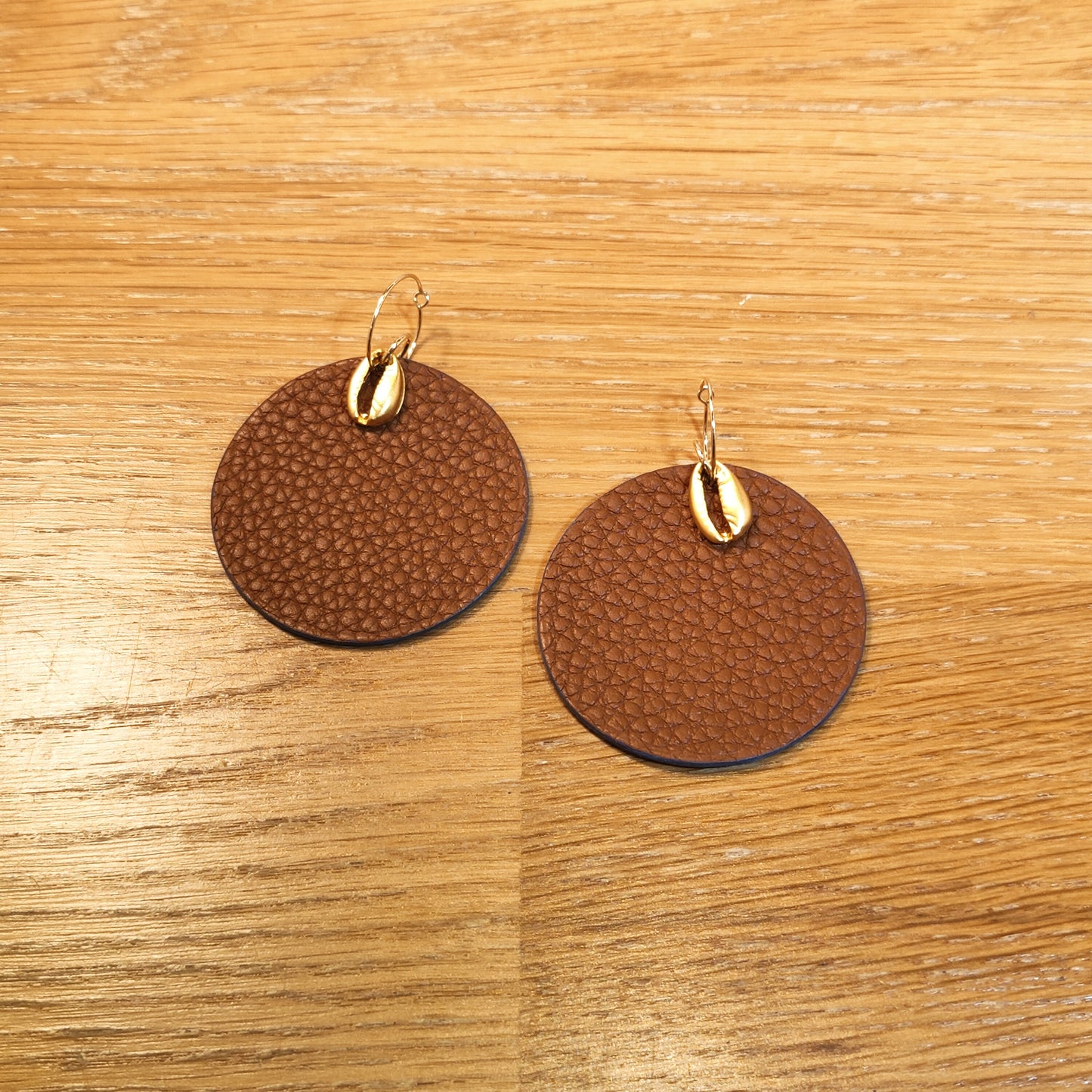 Leather earrings - Abondance J'Ecoute