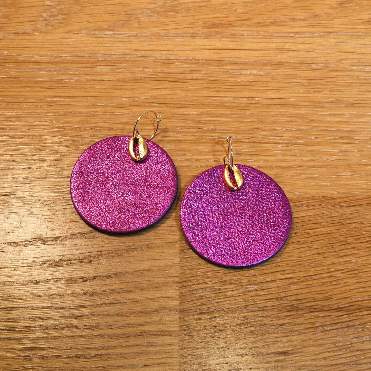 Leather earrings - Abondance J'Ecoute