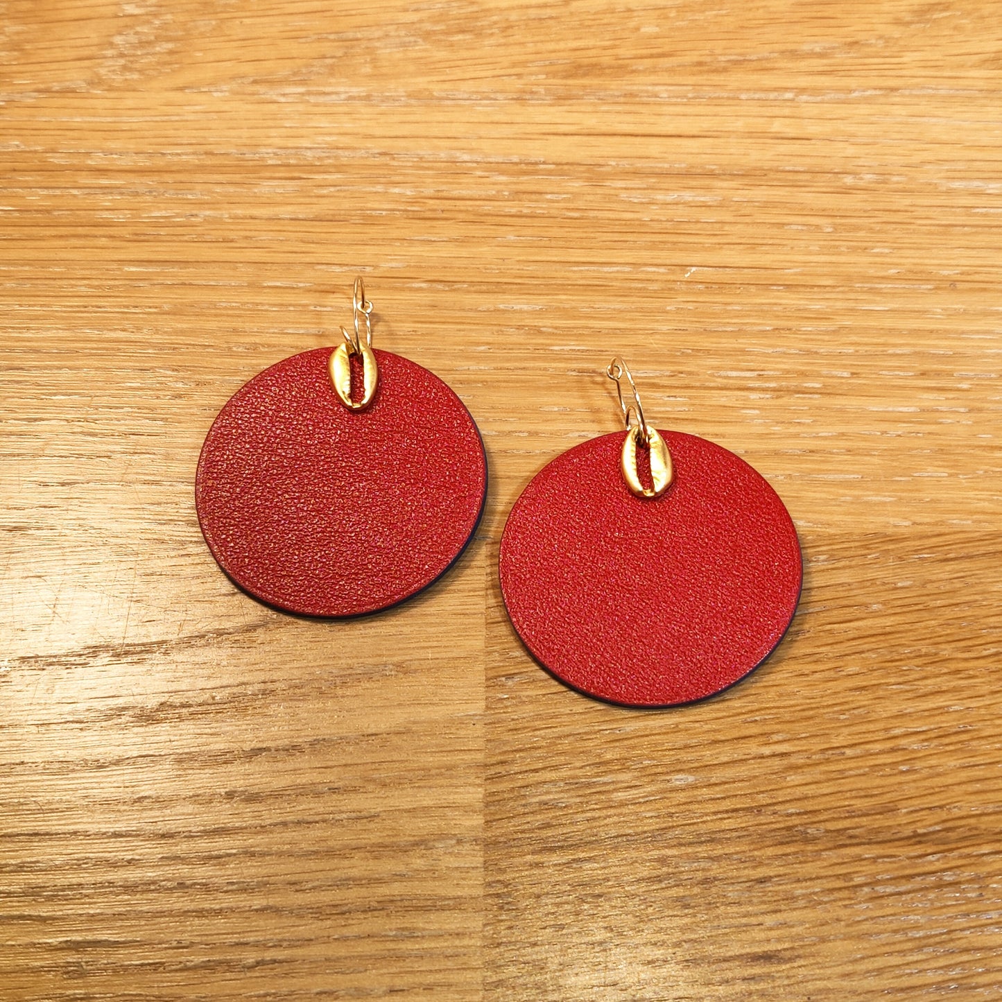 Leather earrings - Abondance J'Ecoute