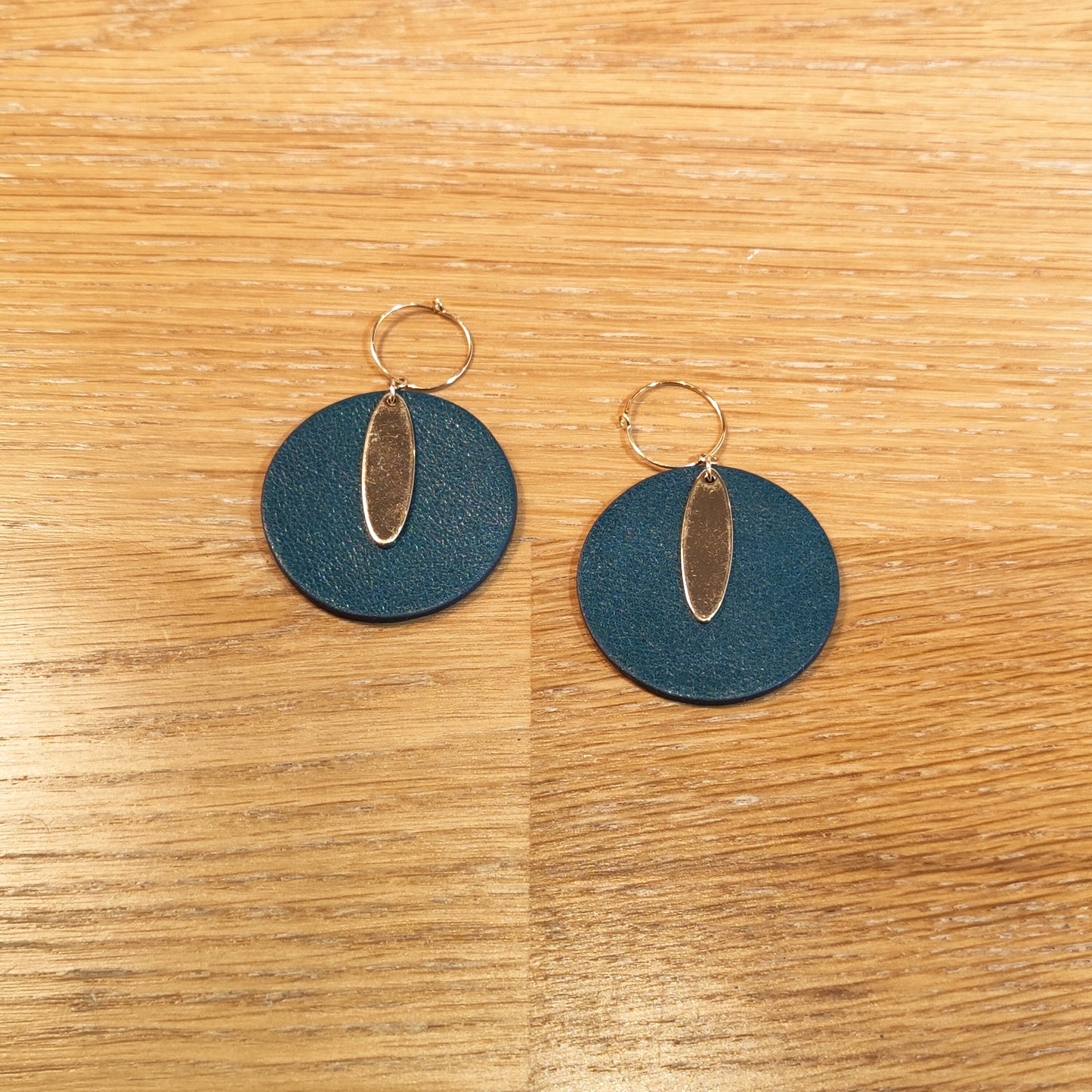 Boucles d'oreilles en cuir - Elancée