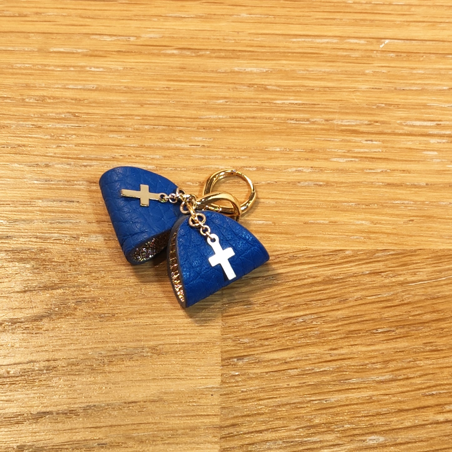 Finesse en croix - Leather earrings