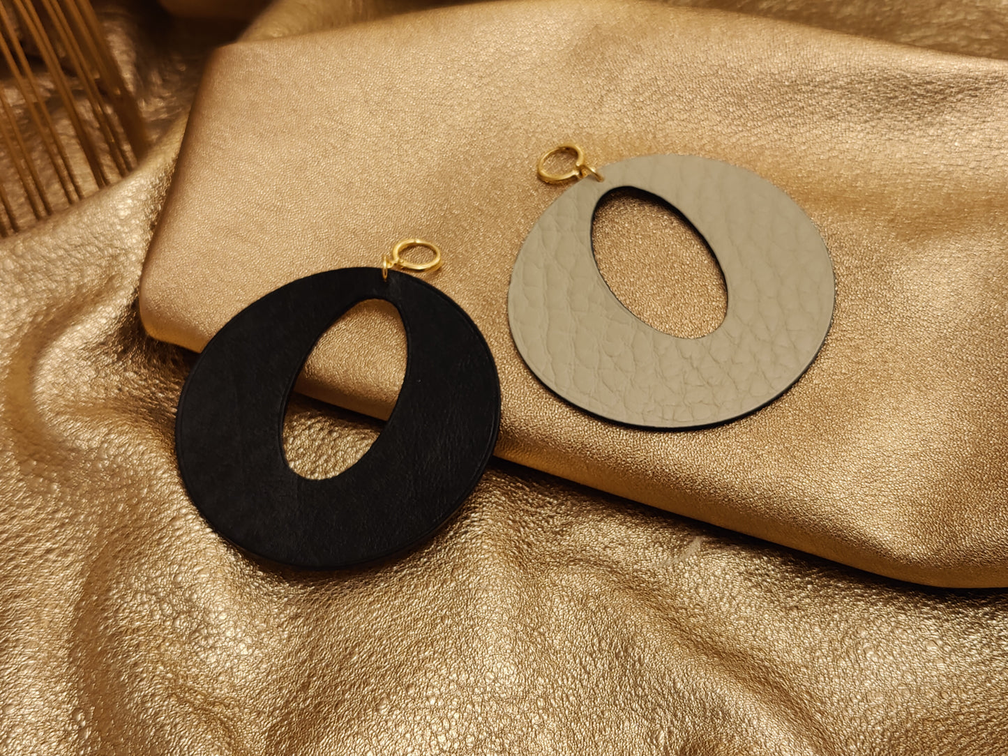 Leather Earrings - Power