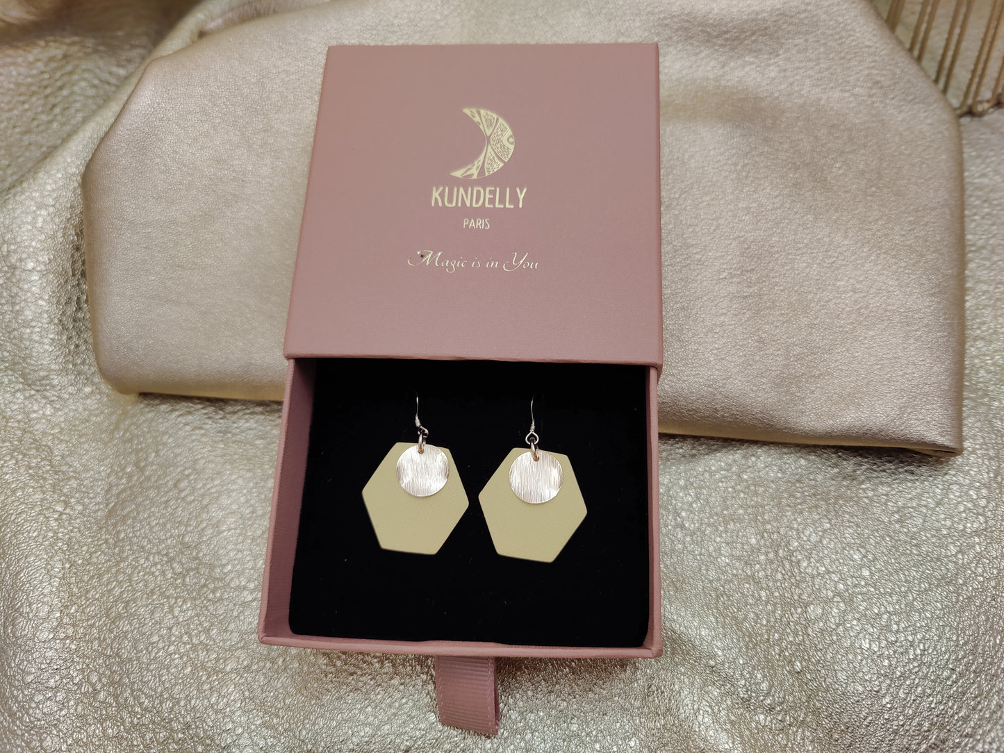 Boucles d'oreilles en cuir - Amphore