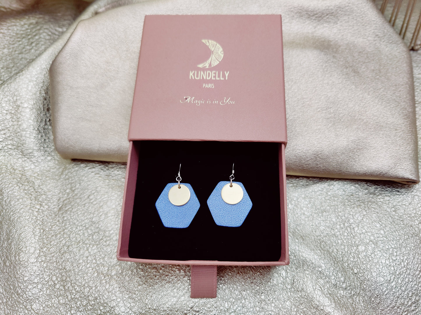 Boucles d'oreilles en cuir - Amphore