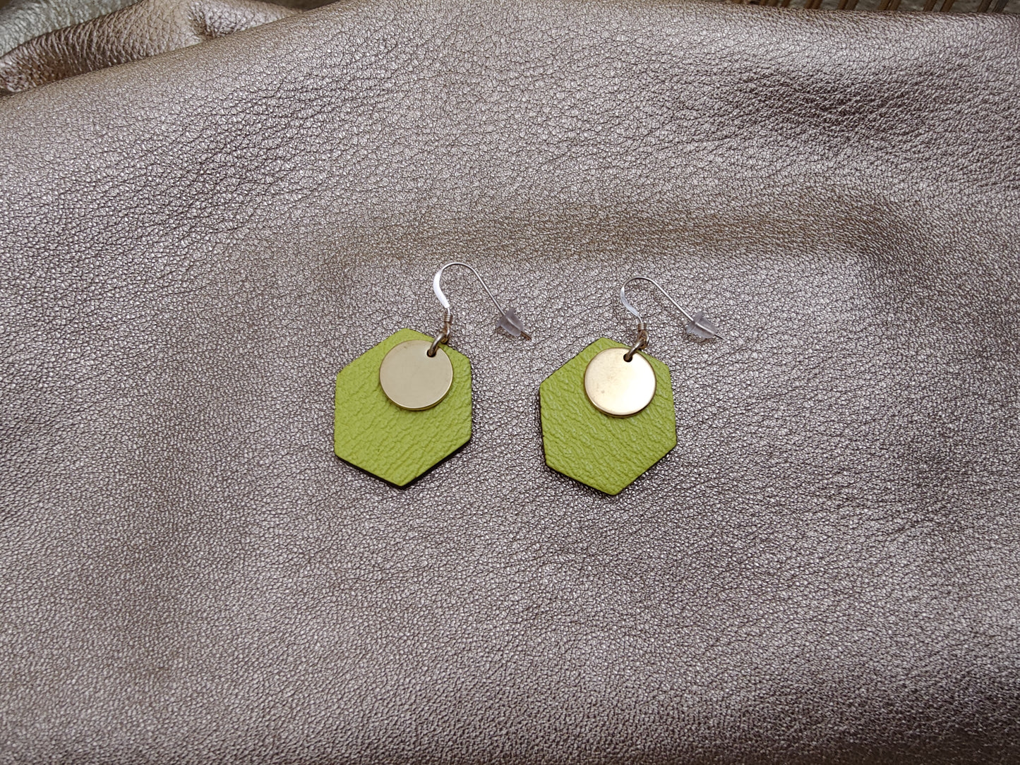 Boucles d'oreilles en cuir - Amphore