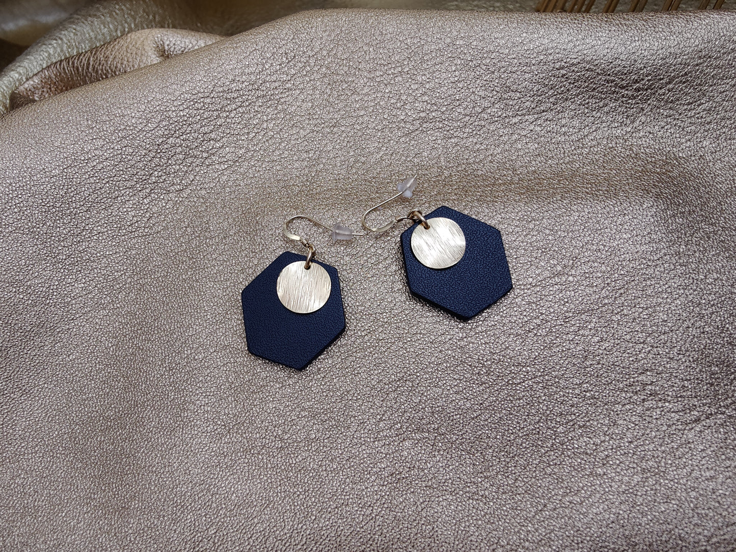 Boucles d'oreilles en cuir - Amphore