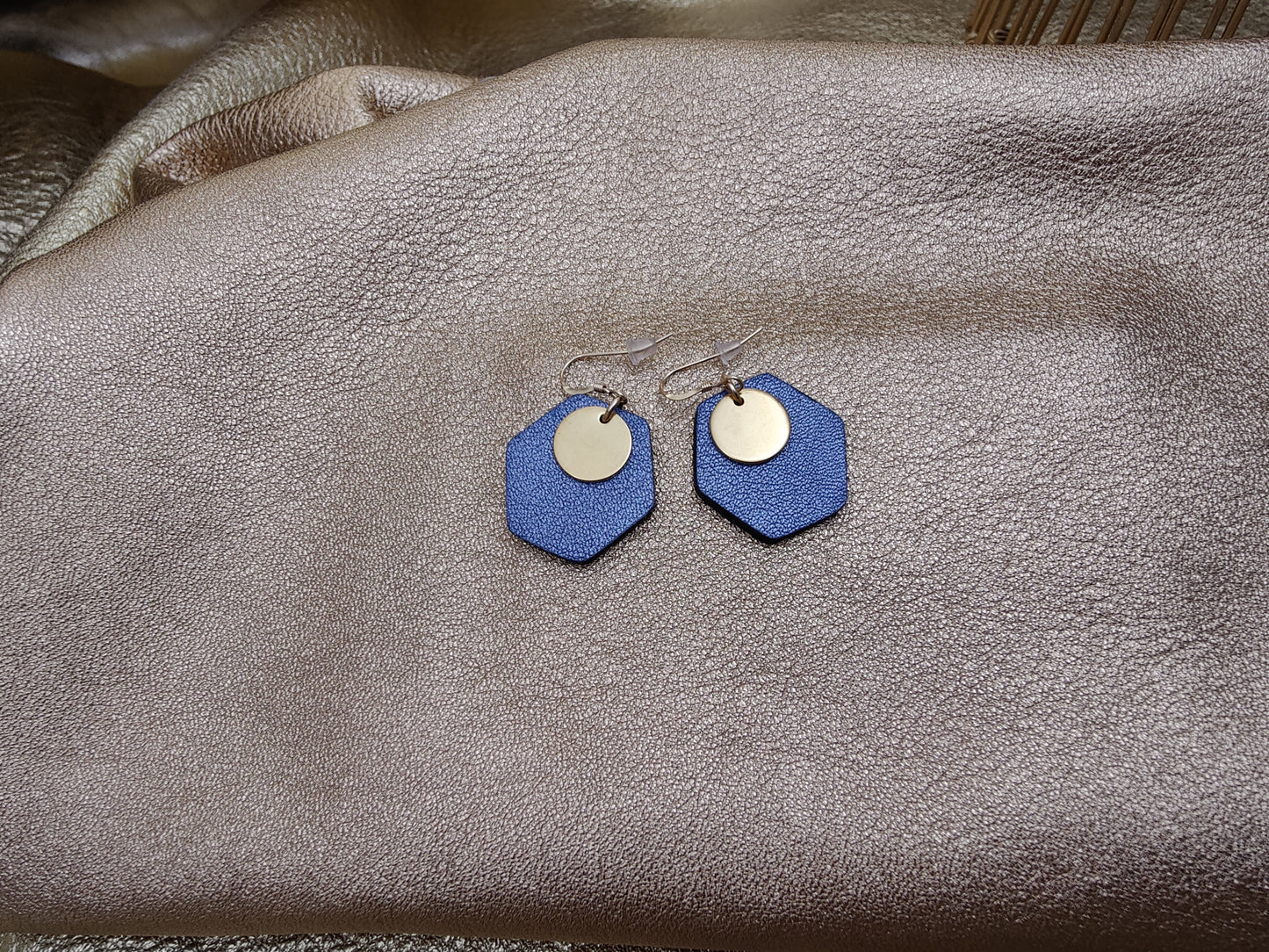 Boucles d'oreilles en cuir - Amphore