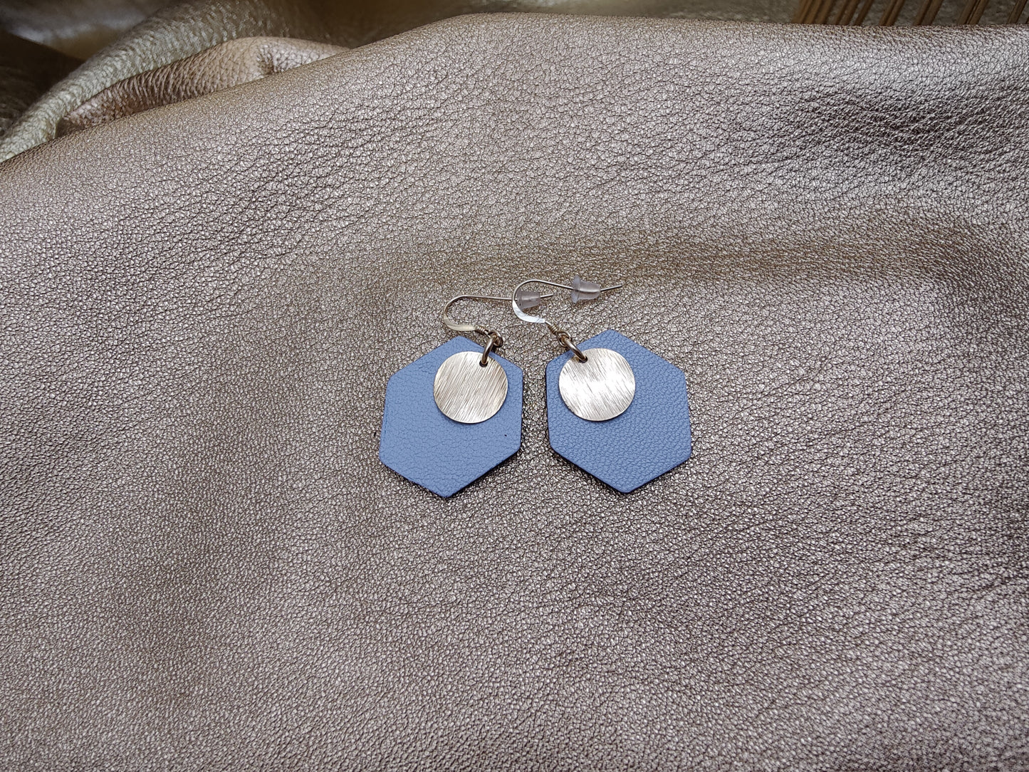 Boucles d'oreilles en cuir - Amphore