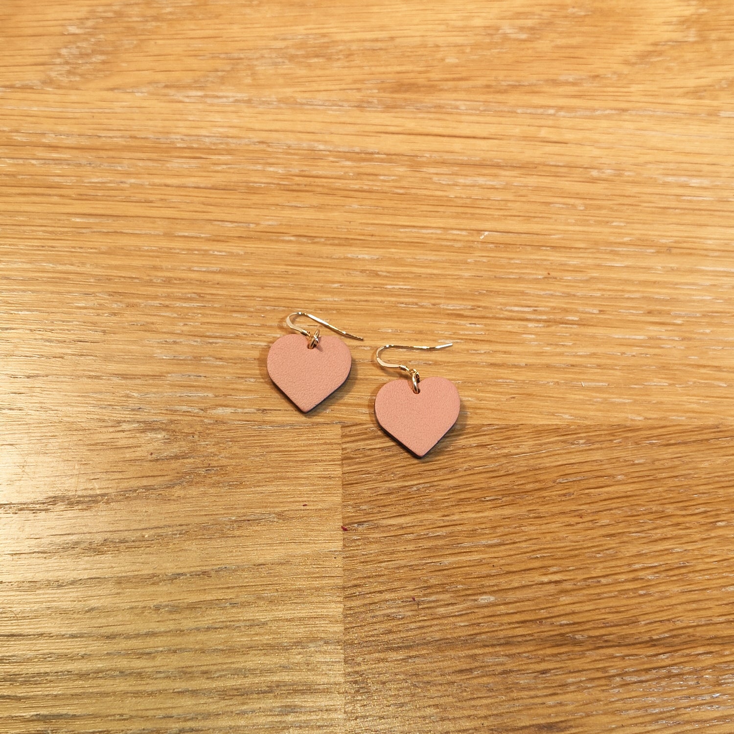 Coeur - Boucles d'oreilles en cuir