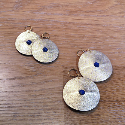 Boucle d'oreille en cuir Grand modèle - Au Centre