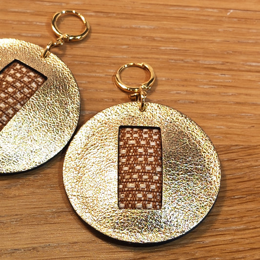 Leather earrings - Divine Marriage