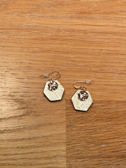Leather earrings - Amphora