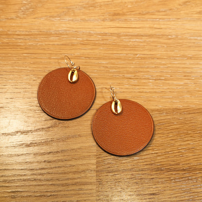Leather earrings - Abondance J'Ecoute