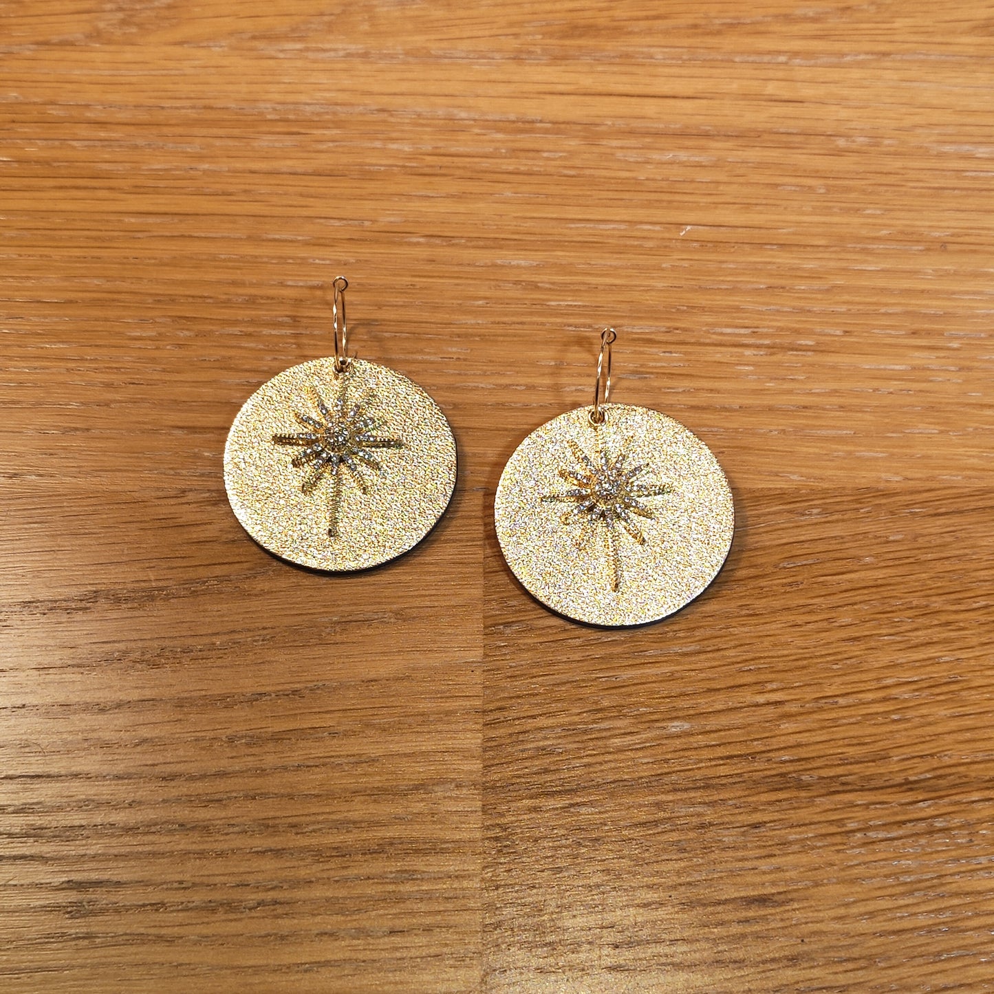 Boucle d'oreilles Cuir - L'Etoile - moyen