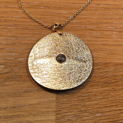 Pendentif en cuir - Grand modèle - Au Centre