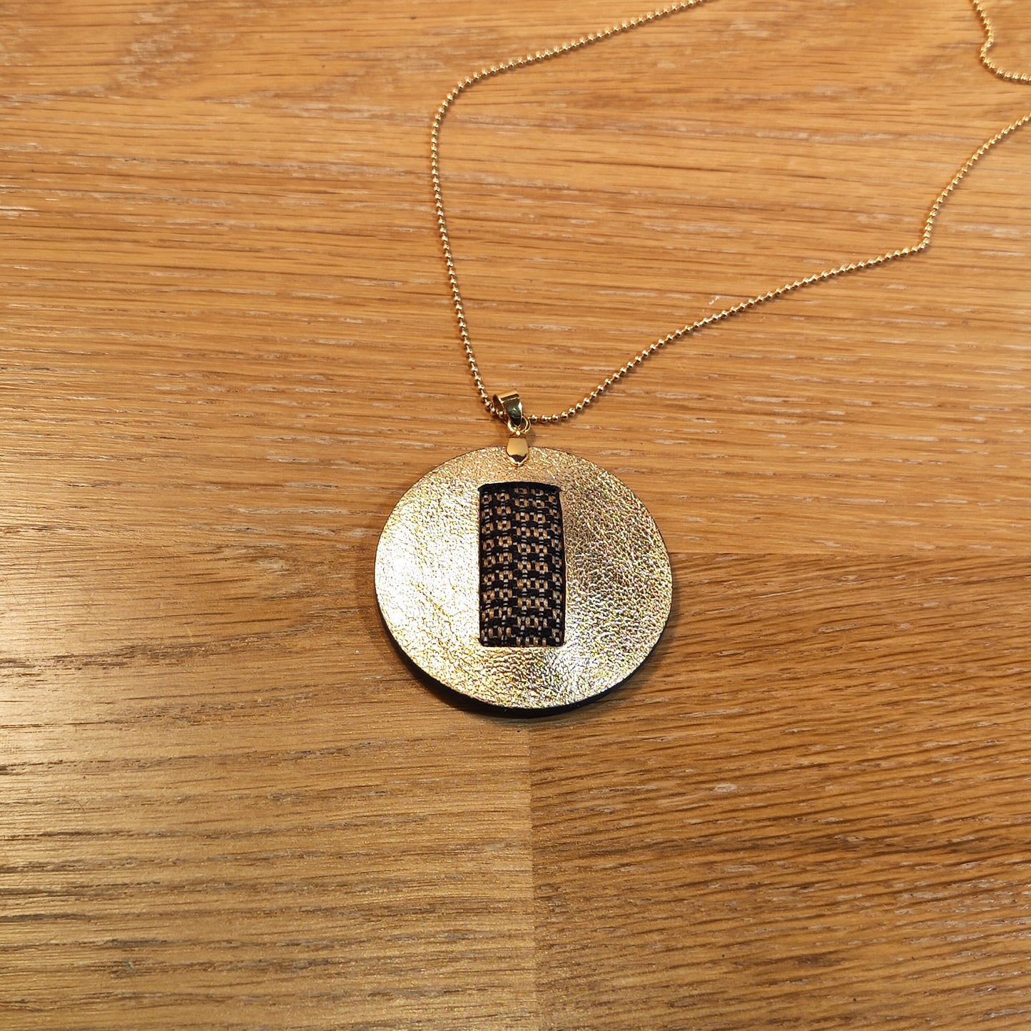 Divine Marriage Leather Pendant