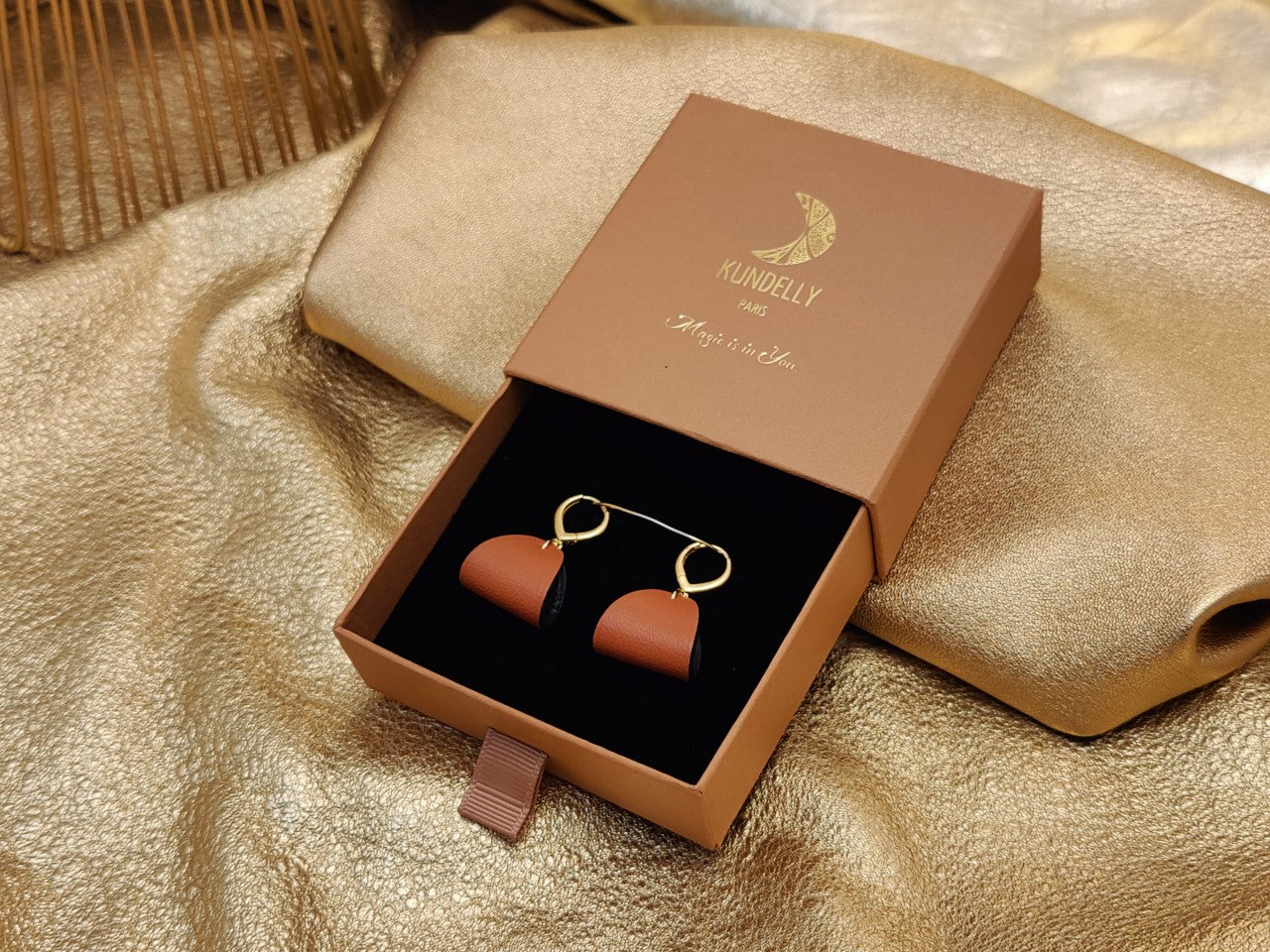 Boucle d'oreille Cuir - Finesse