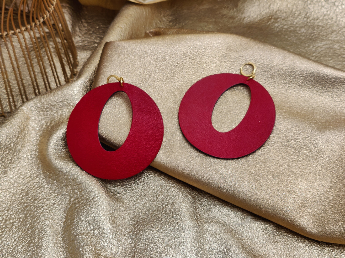 Leather Earrings - Power