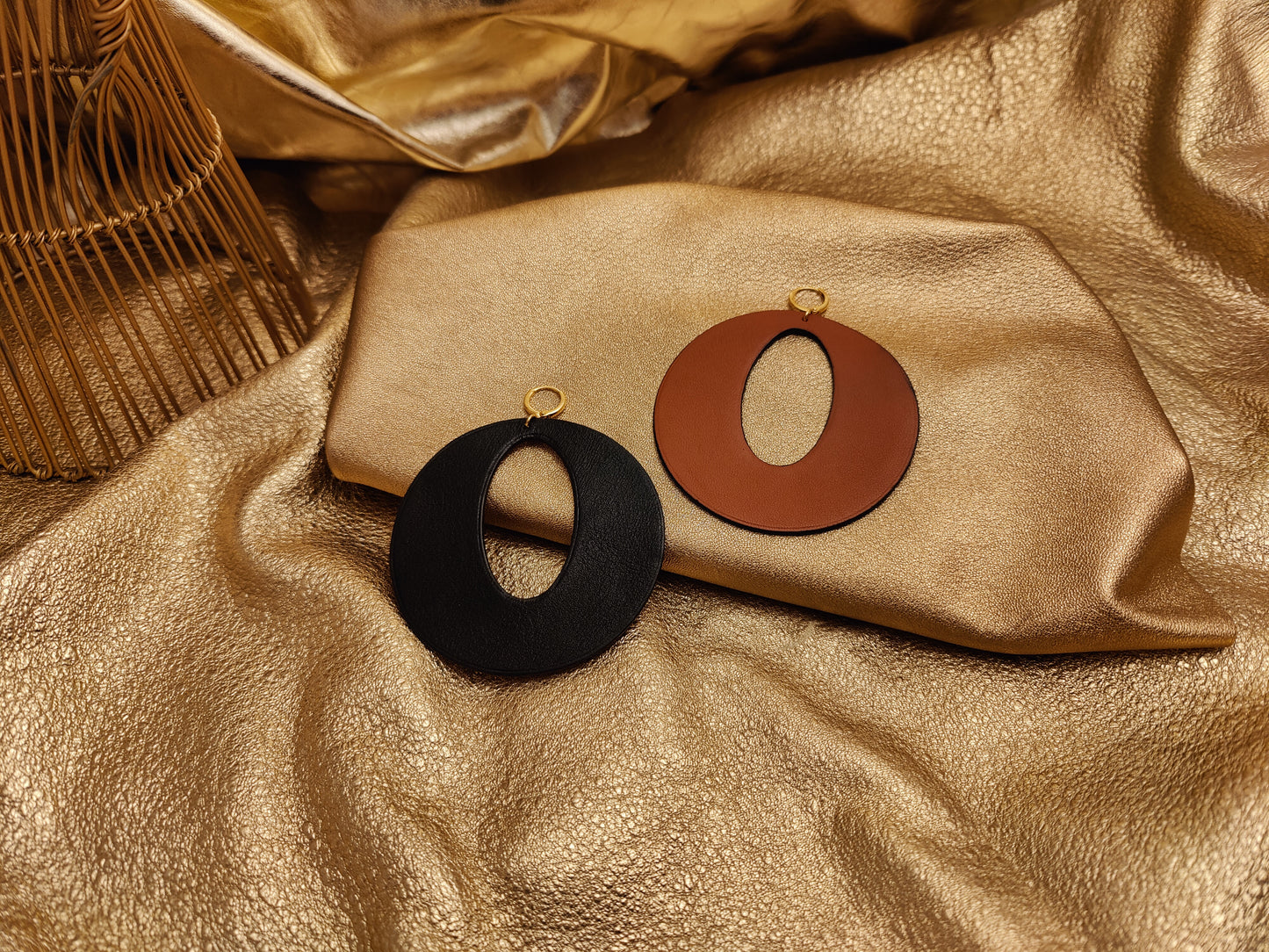 Leather Earrings - Power