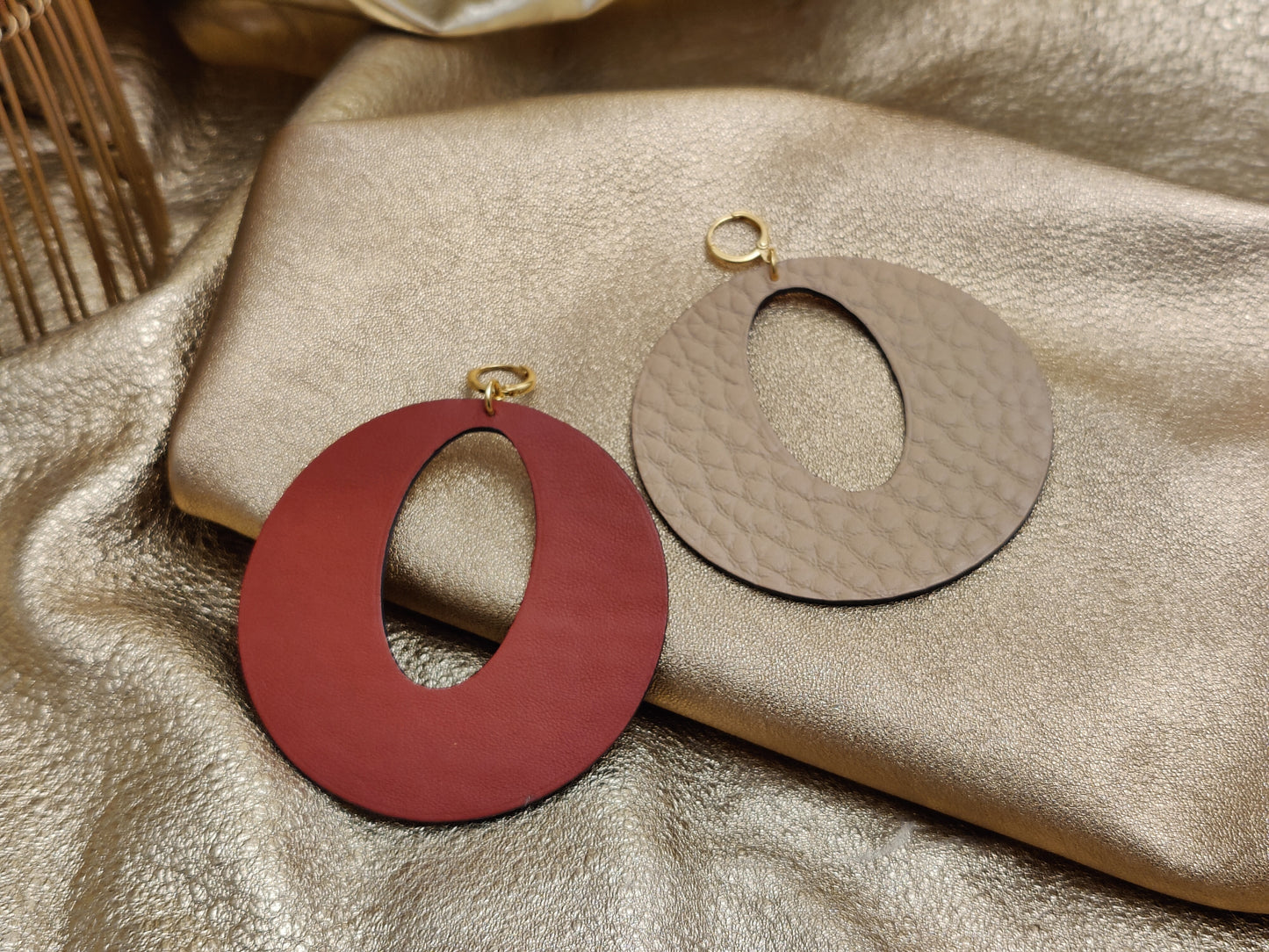 Leather Earrings - Power