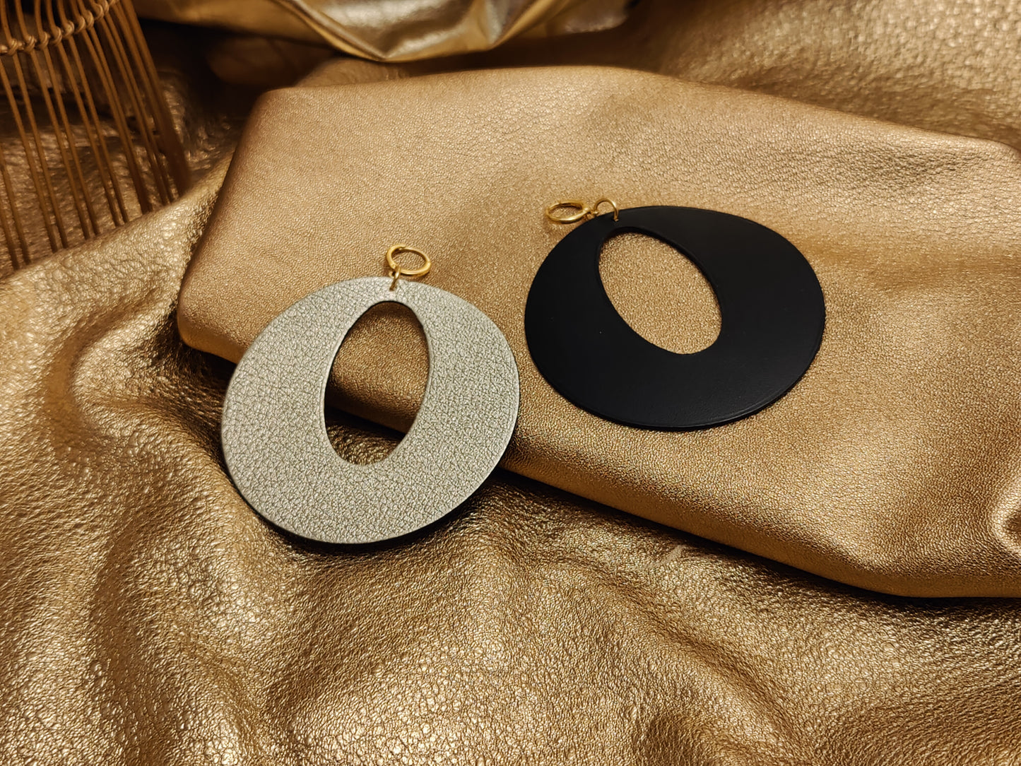 Leather Earrings - Power