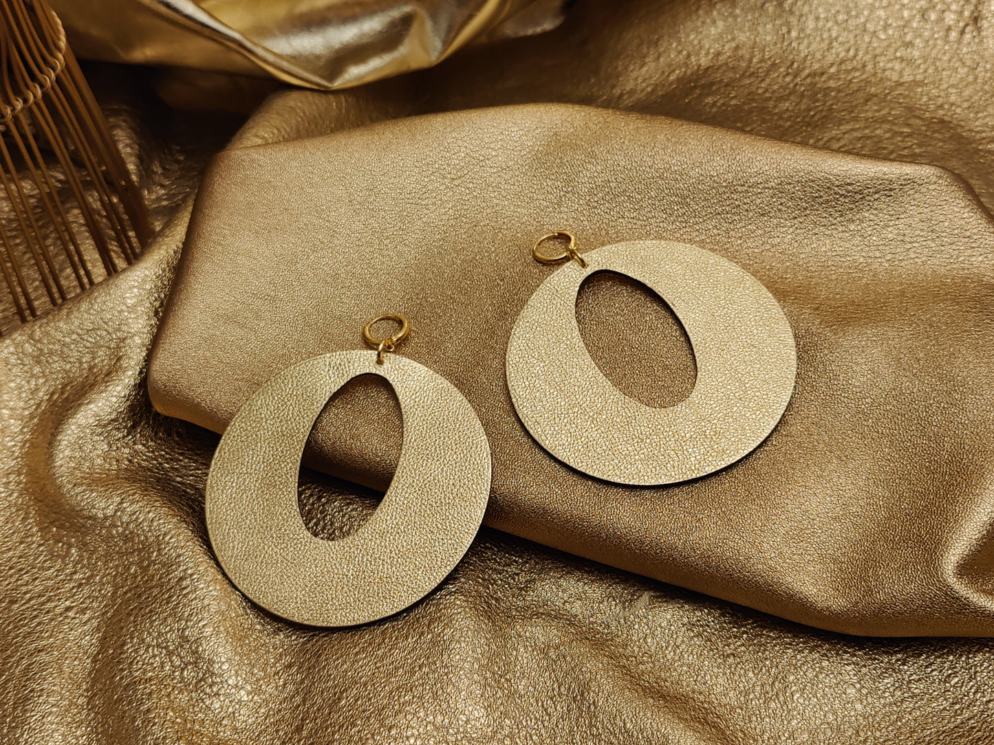 Leather Earrings - Power