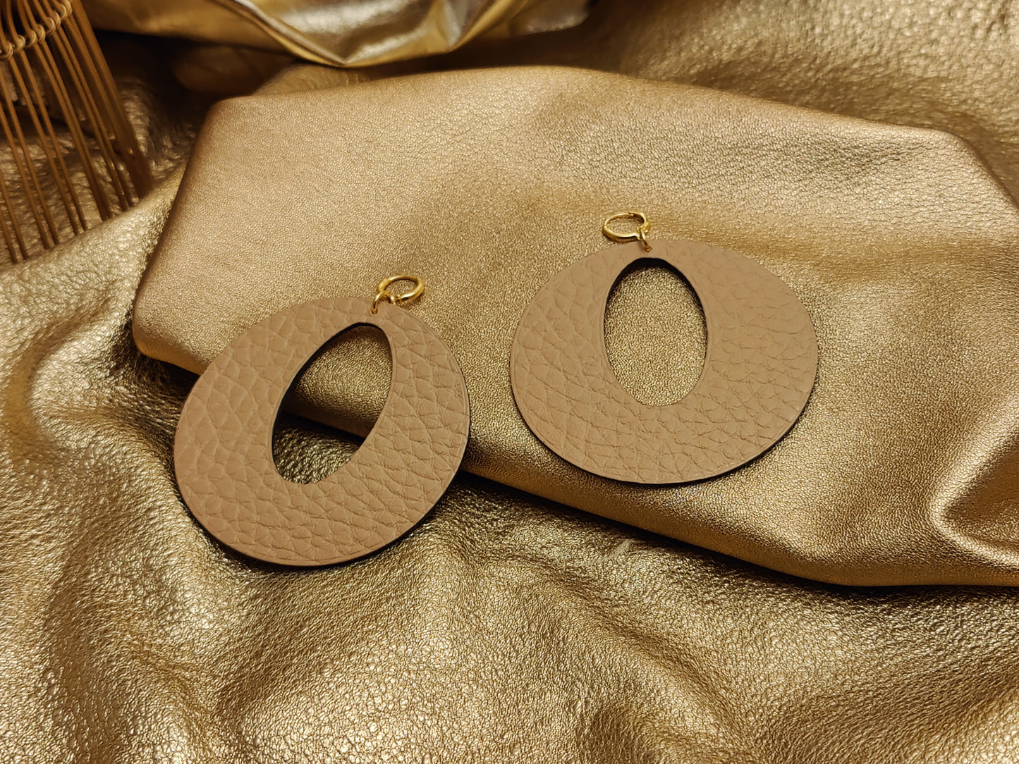 Leather Earrings - Power