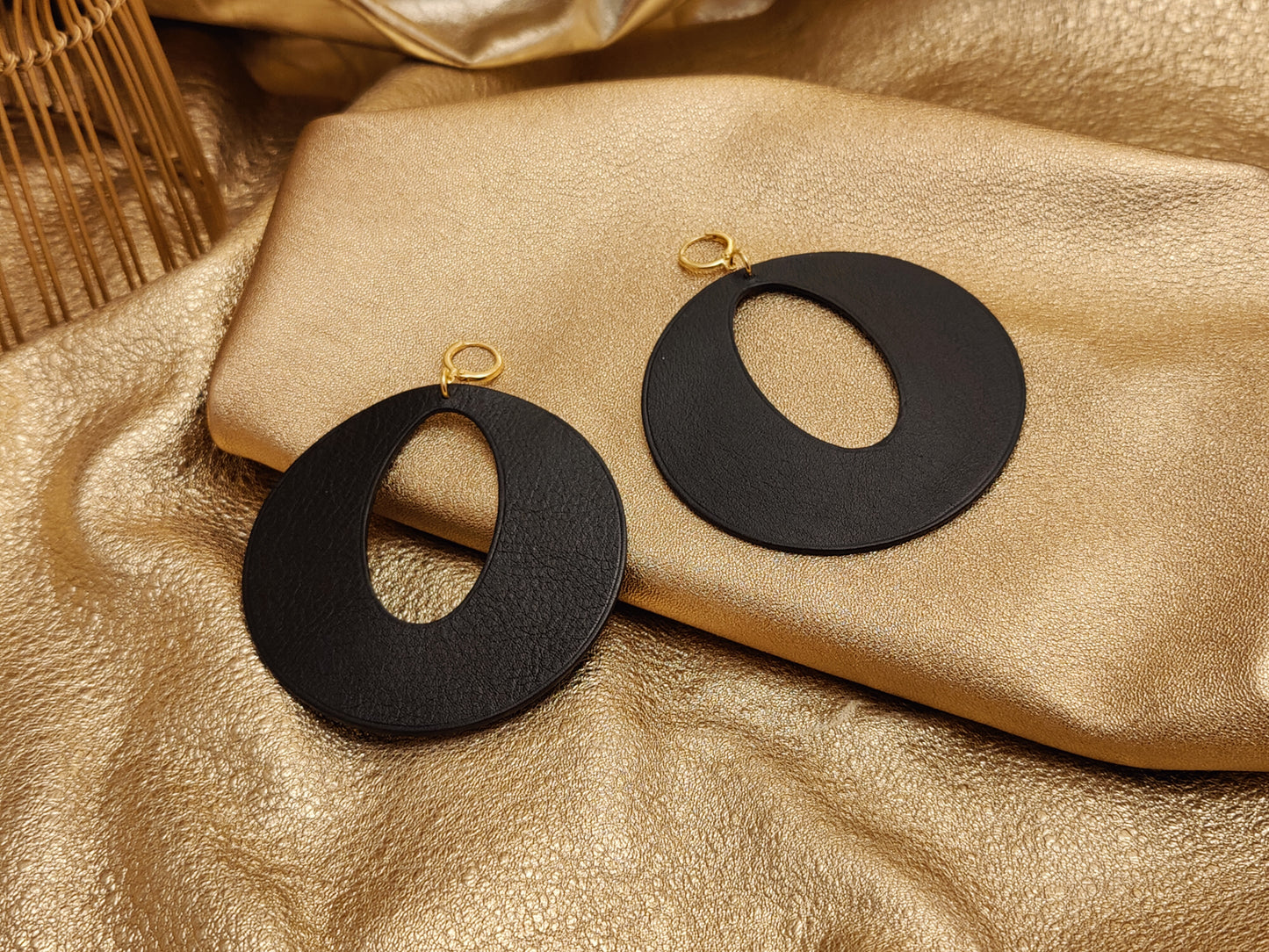 Leather Earrings - Power