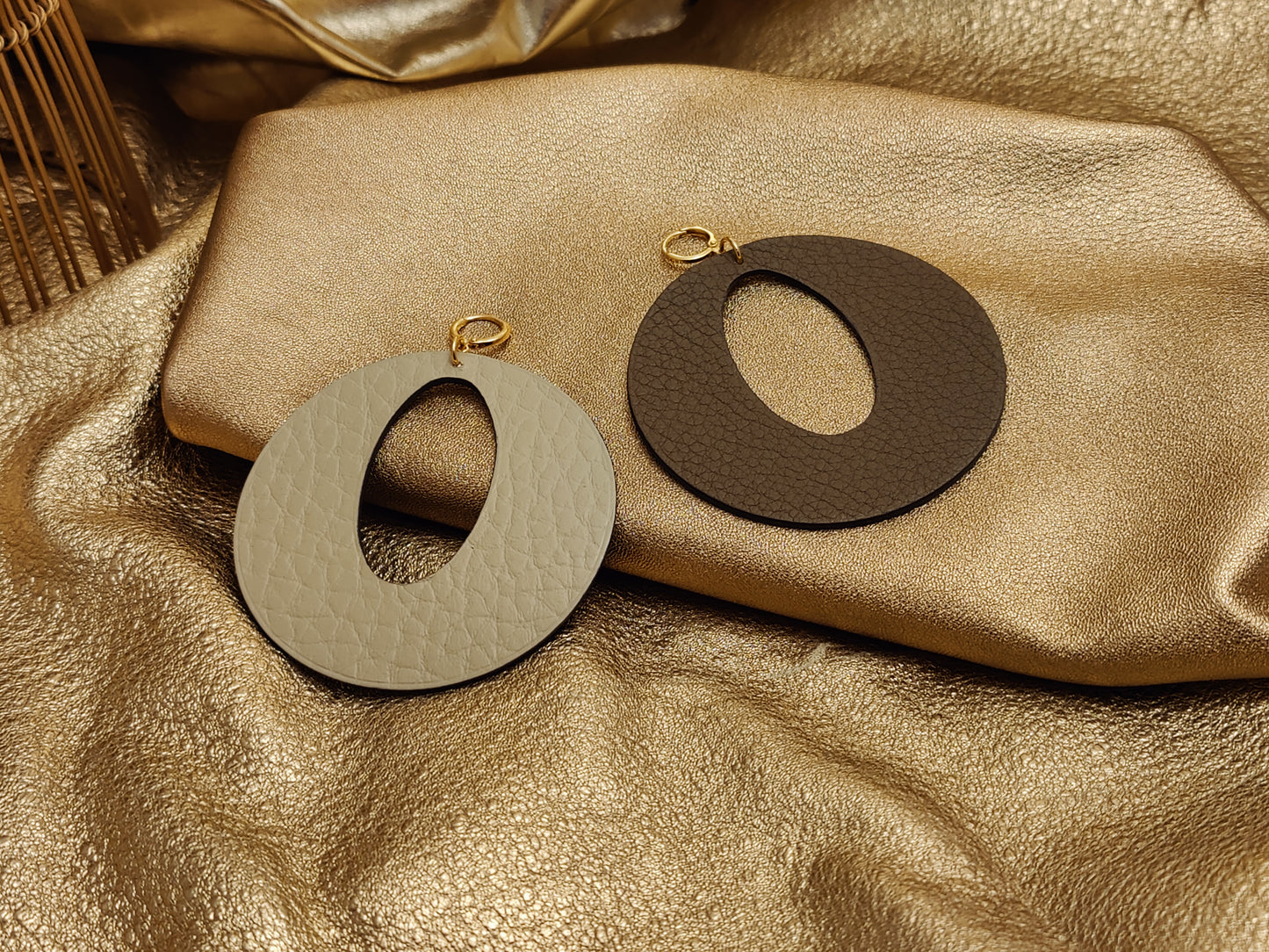Leather Earrings - Power