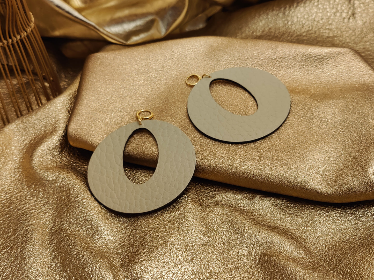 Leather Earrings - Power