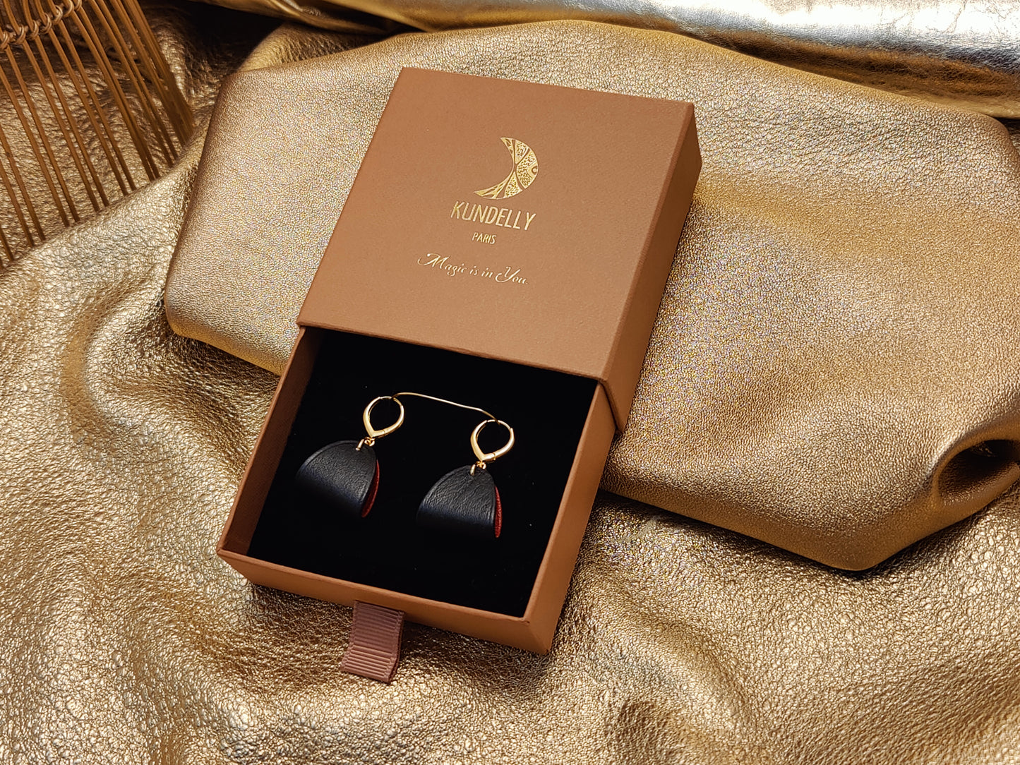 Boucle d'oreille Cuir - Finesse