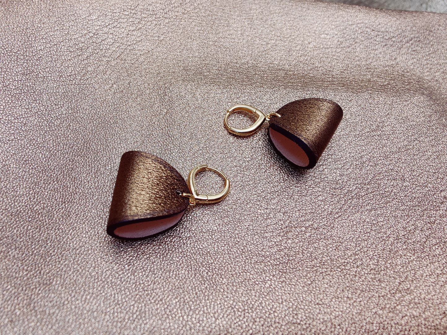 Boucle d'oreille Cuir - Finesse