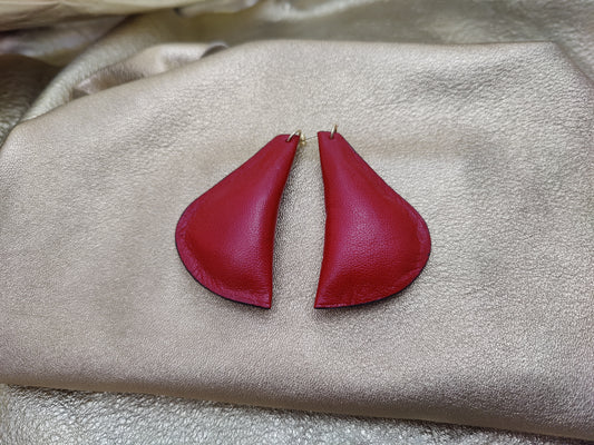 Leather earrings - Large model - Fertile