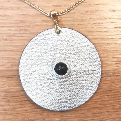 Pendentif en cuir - Grand modèle - Au Centre